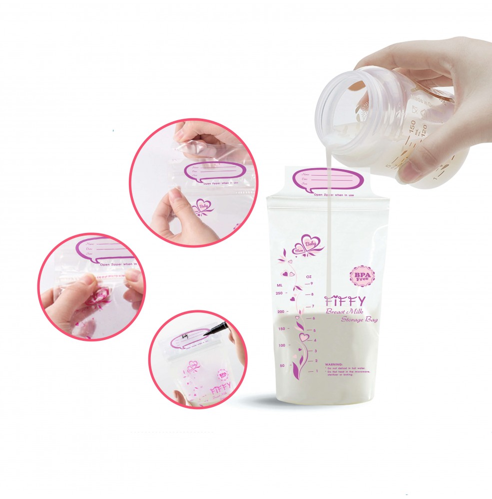 Fiffy Breastmilk Storage Bag 25pcs Cooler Bag for Breast
